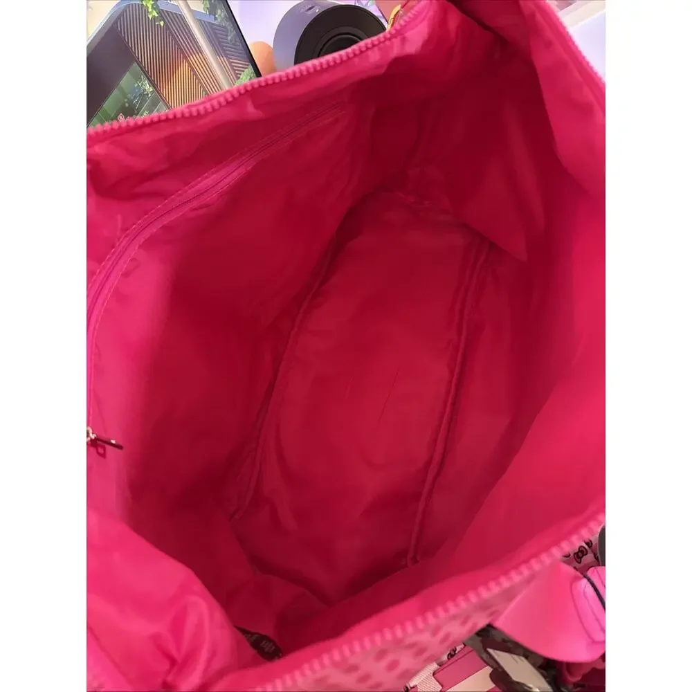 Sanrio Hello Kitty Pink Tote Travel Large Weekender Luggage Hip Bag Tag 3 Piece